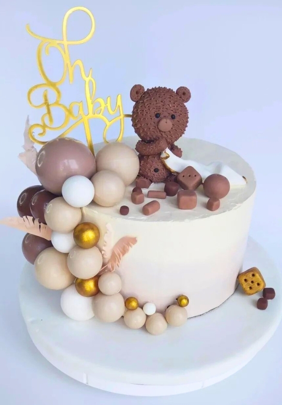 Gâteau ourson marron